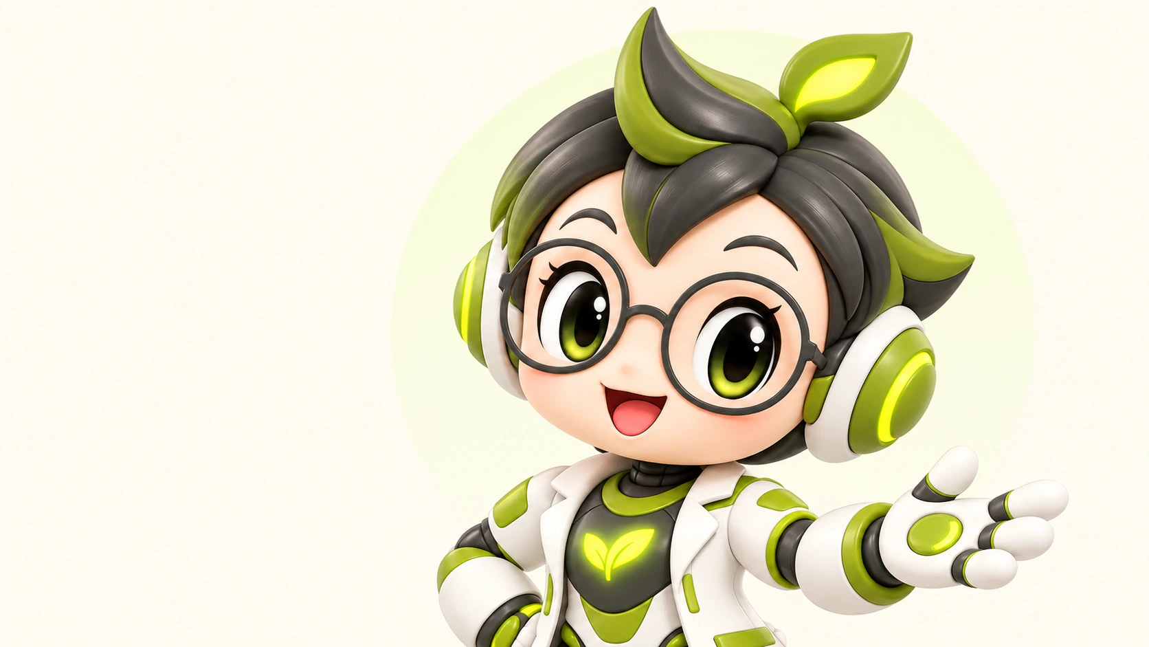 Portrait illustration of the Dr. KiWi mascot on an ivory background.
