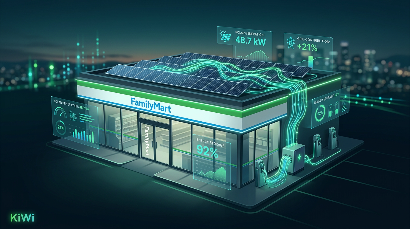 KiWi New Energy partnership with FamilyMart